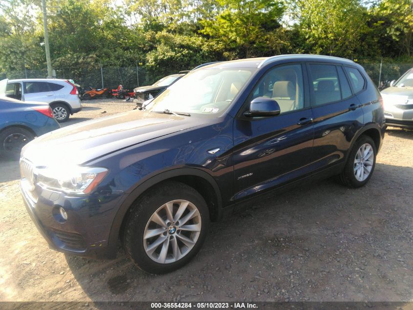 2017 BMW X3 XDRIVE28I - 5UXWX9C33H0W67364