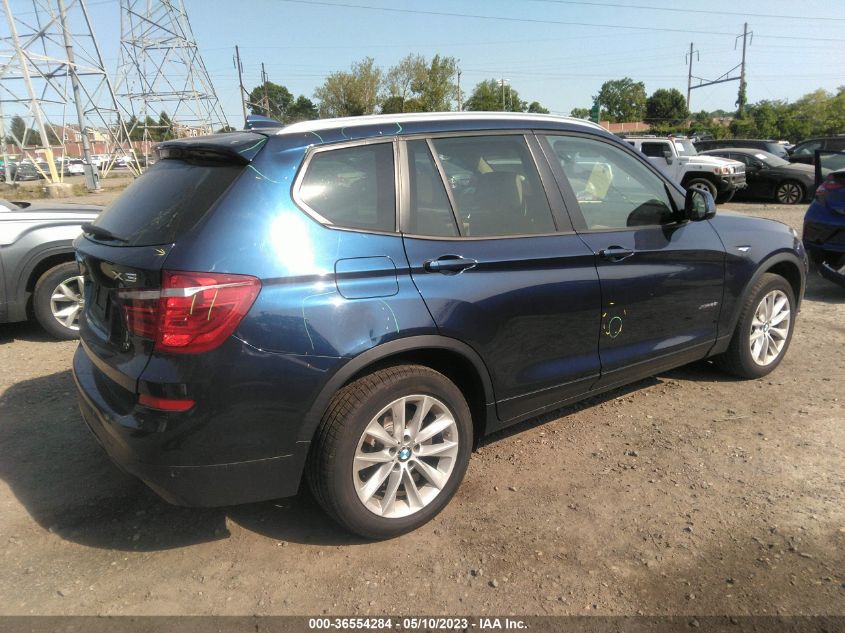 2017 BMW X3 XDRIVE28I - 5UXWX9C33H0W67364