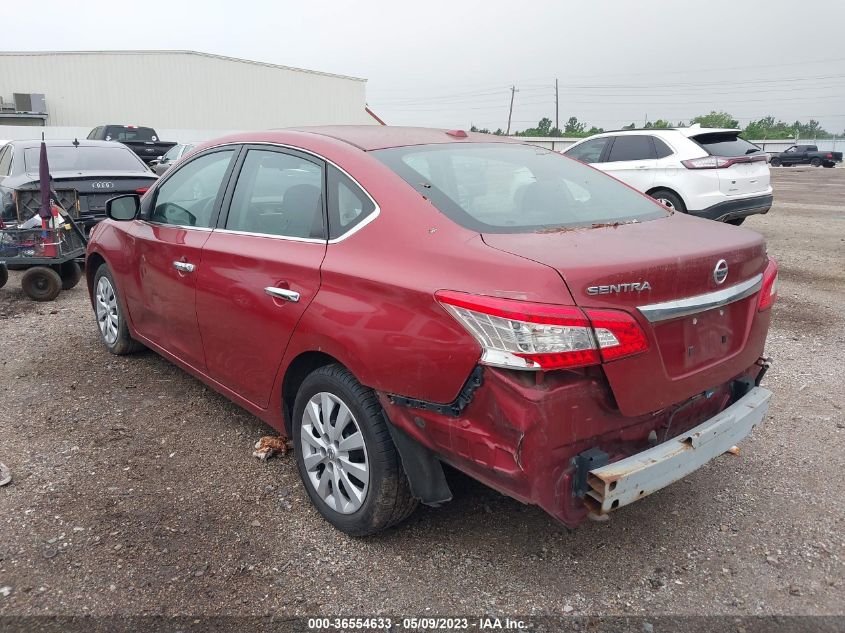 2015 NISSAN SENTRA SR/SL/S/SV/FE+ S - 3N1AB7AP7FL658691