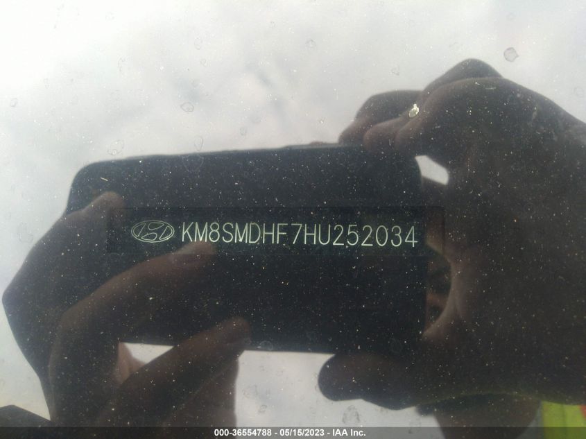 2017 HYUNDAI SANTA FE SE - KM8SMDHF7HU252034