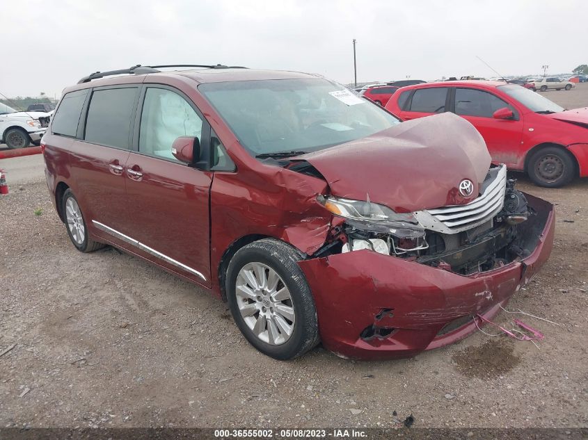 2015 TOYOTA SIENNA XLE/XLE AAS/LTD - 5TDYK3DC2FS676717