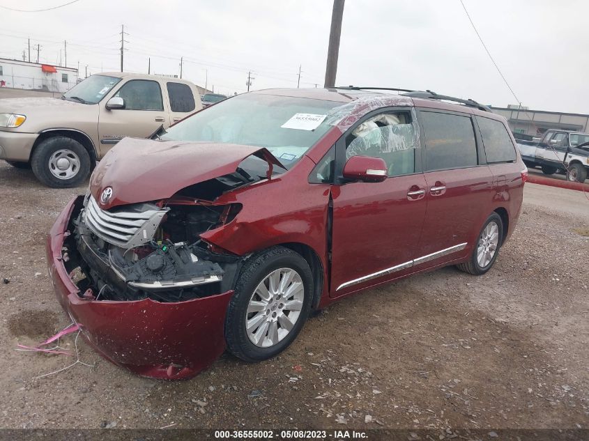 2015 TOYOTA SIENNA XLE/XLE AAS/LTD - 5TDYK3DC2FS676717