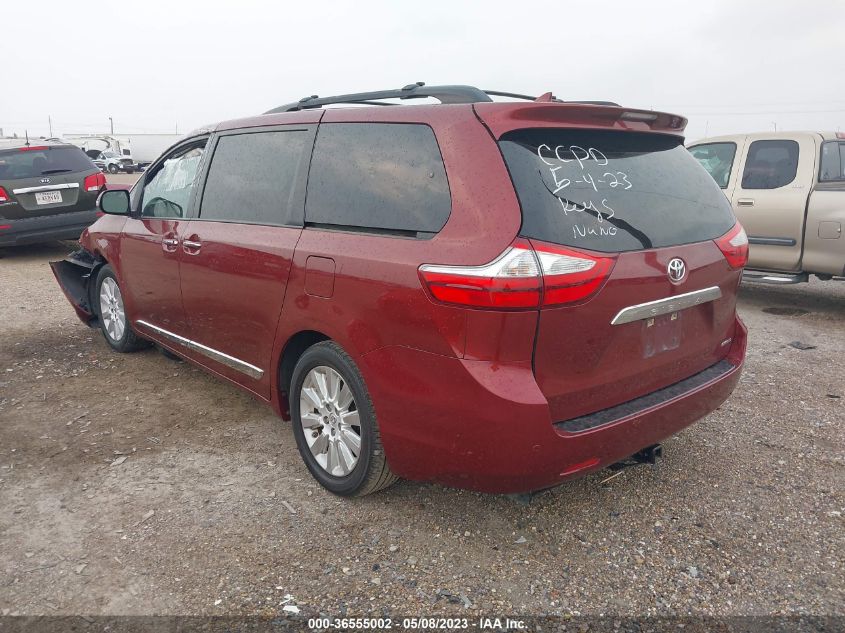 2015 TOYOTA SIENNA XLE/XLE AAS/LTD - 5TDYK3DC2FS676717