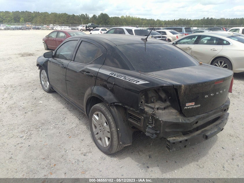 DODGE AVENGER 2013 VIN 1C3CDZAB0DN725780