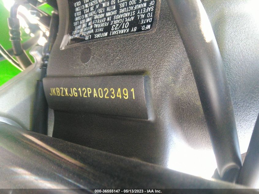 2023 KAWASAKI ZX636 K JKBZXJG12PA023491