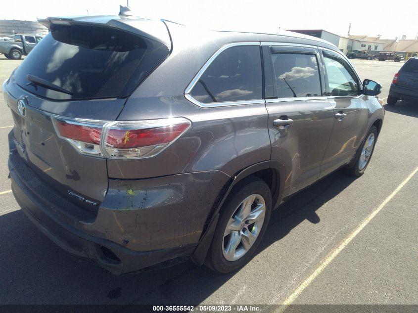 2015 TOYOTA HIGHLANDER LIMITED - 5TDDKRFH2FS212501