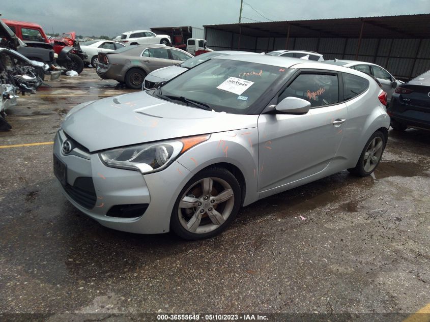 2013 HYUNDAI VELOSTER W/BLACK INT - KMHTC6AD0DU117838