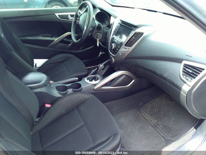 2013 HYUNDAI VELOSTER W/BLACK INT - KMHTC6AD0DU117838