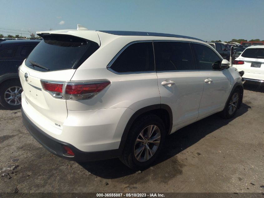 2015 TOYOTA HIGHLANDER XLE - 5TDKKRFH7FS060321