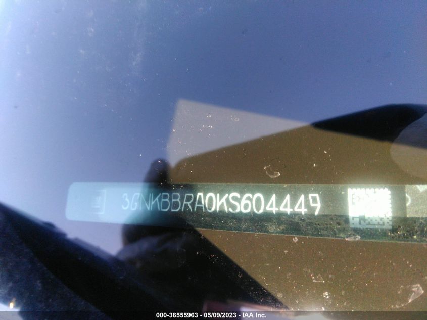 2019 CHEVROLET BLAZER - 3GNKBBRA0KS604449