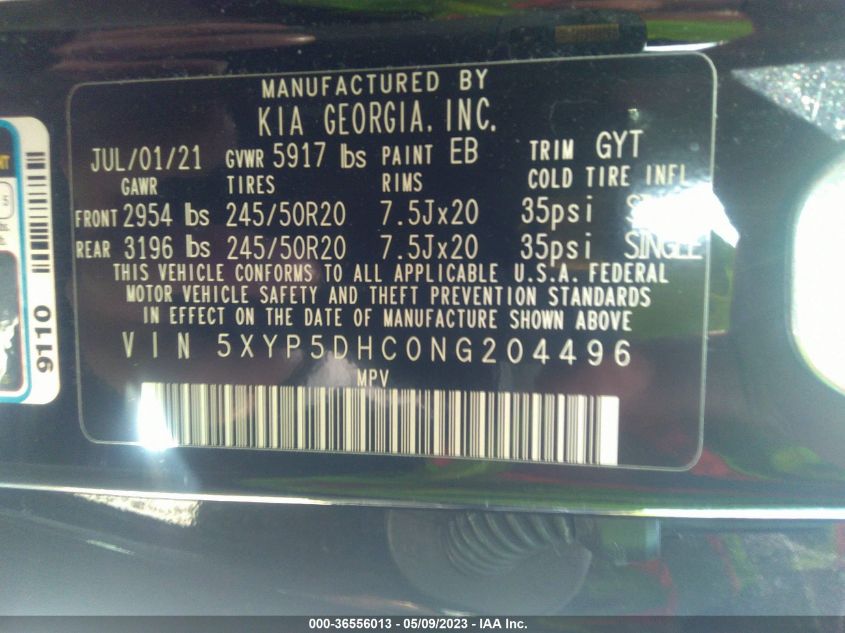 2022 KIA TELLURIDE SX - 5XYP5DHC0NG204496