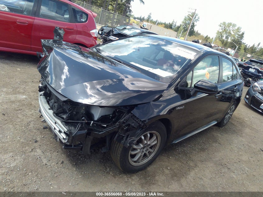 VIN JTDEAMDE2MJ020377 2021 TOYOTA COROLLA HYBRID LE