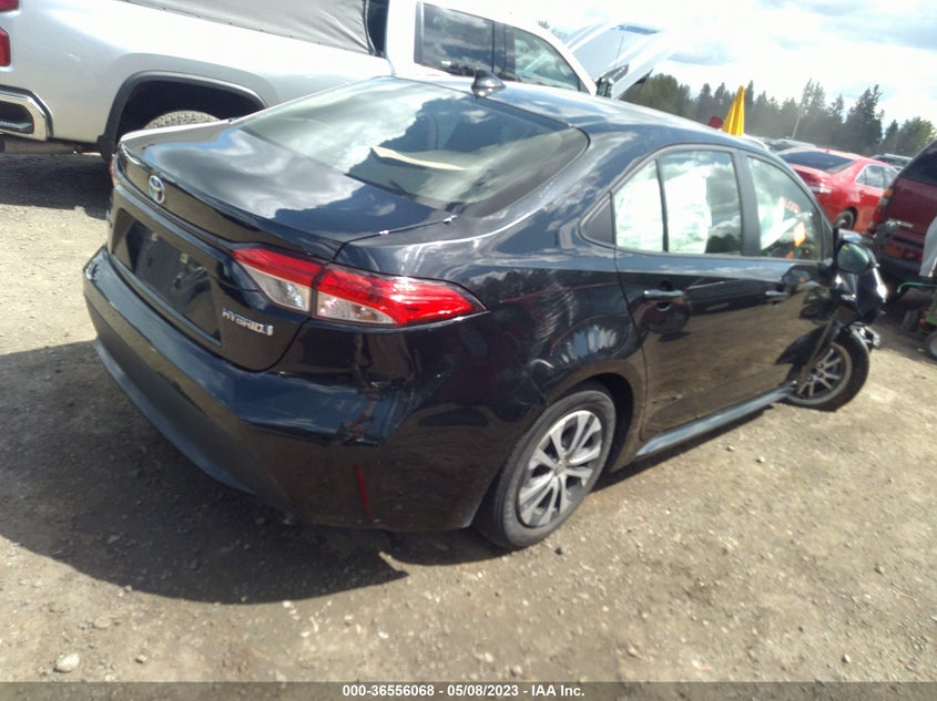 VIN JTDEAMDE2MJ020377 2021 TOYOTA COROLLA HYBRID LE