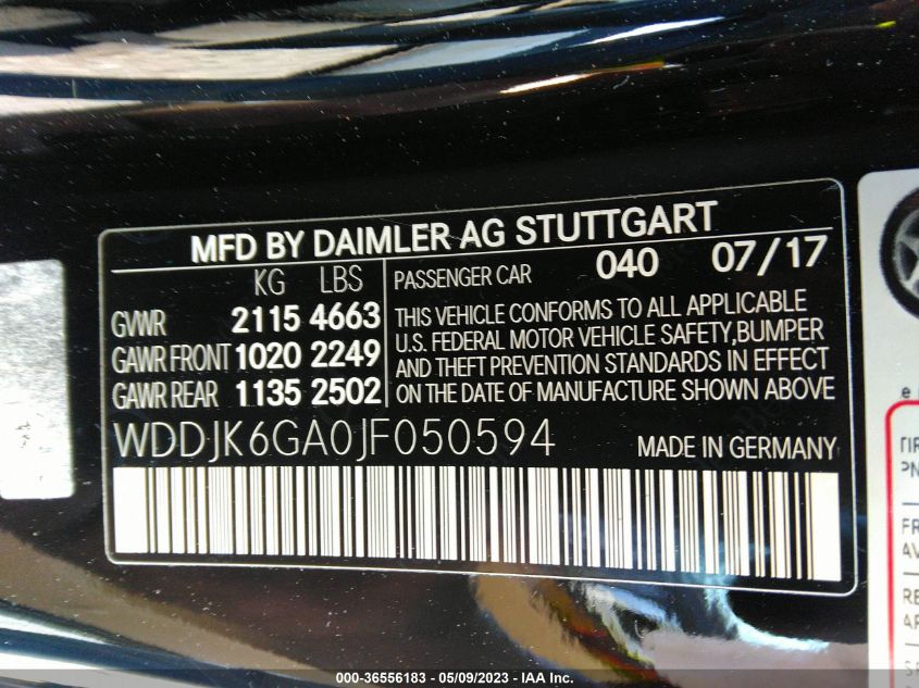 2018 MERCEDES-BENZ SL SL 450 - WDDJK6GA0JF050594