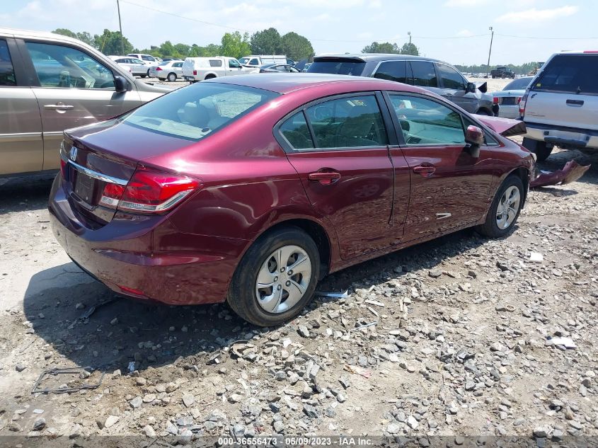 2014 HONDA CIVIC SEDAN LX - 19XFB2F53EE001659
