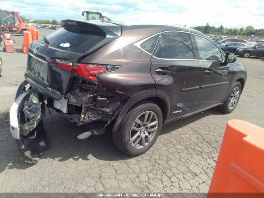 2015 LEXUS NX 300H JTJBJRBZ3F2019299