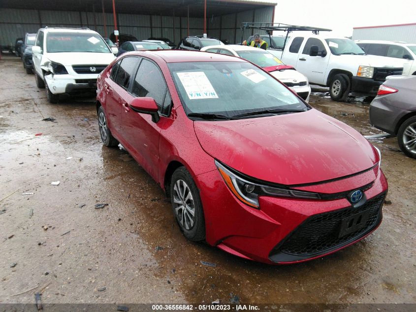 2022 TOYOTA COROLLA HYBRID LE - JTDEAMDE2NJ036578