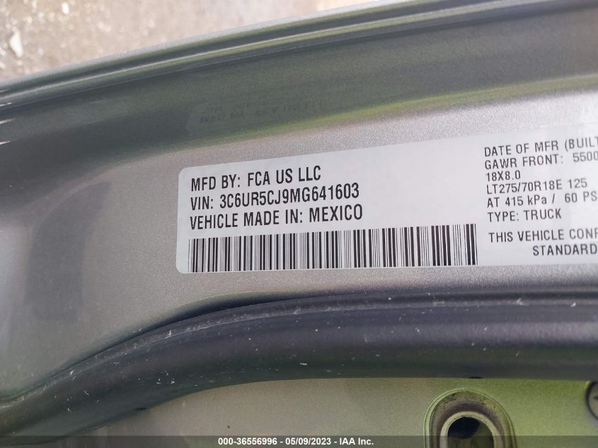 2021 RAM 2500 TRADESMAN - 3C6UR5CJ9MG641603