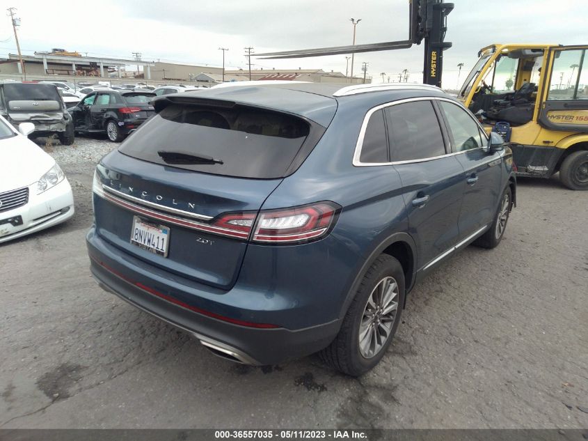 2019 LINCOLN NAUTILUS SELECT - 2LMPJ6K9XKBL53731