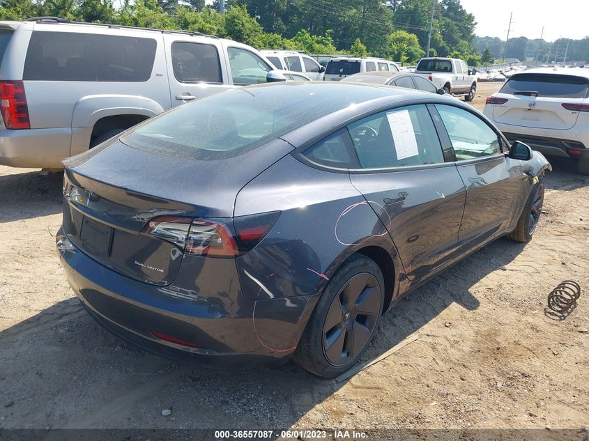 VIN 5YJ3E1EB0MF053397 2021 TESLA MODEL 3 LONG RANGE