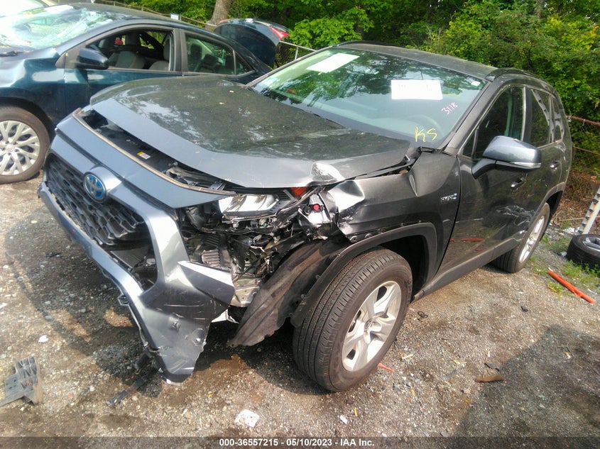 VIN 4T3MWRFVXMU016473 2021 TOYOTA RAV4 HYBRID LE