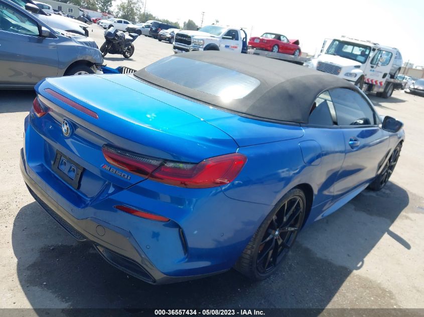 2019 BMW 8 SERIES M850I XDRIVE - WBAFY4C53KBX39563