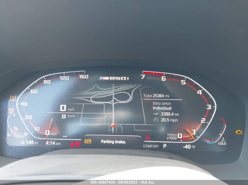 2019 BMW 8 SERIES M850I XDRIVE - WBAFY4C53KBX39563