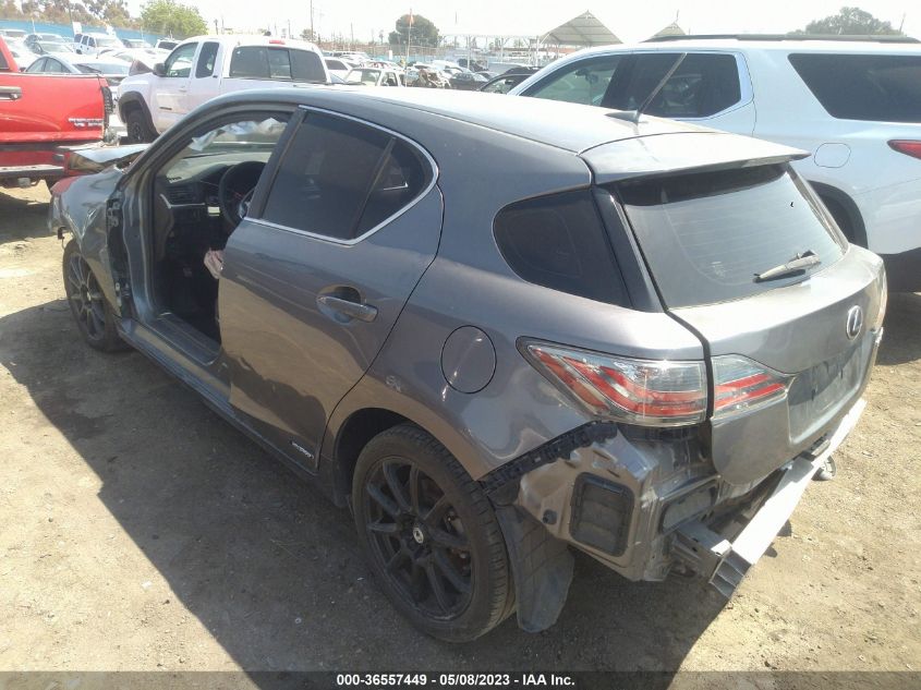 2013 LEXUS CT 200H HYBRID - JTHKD5BH6D2168716