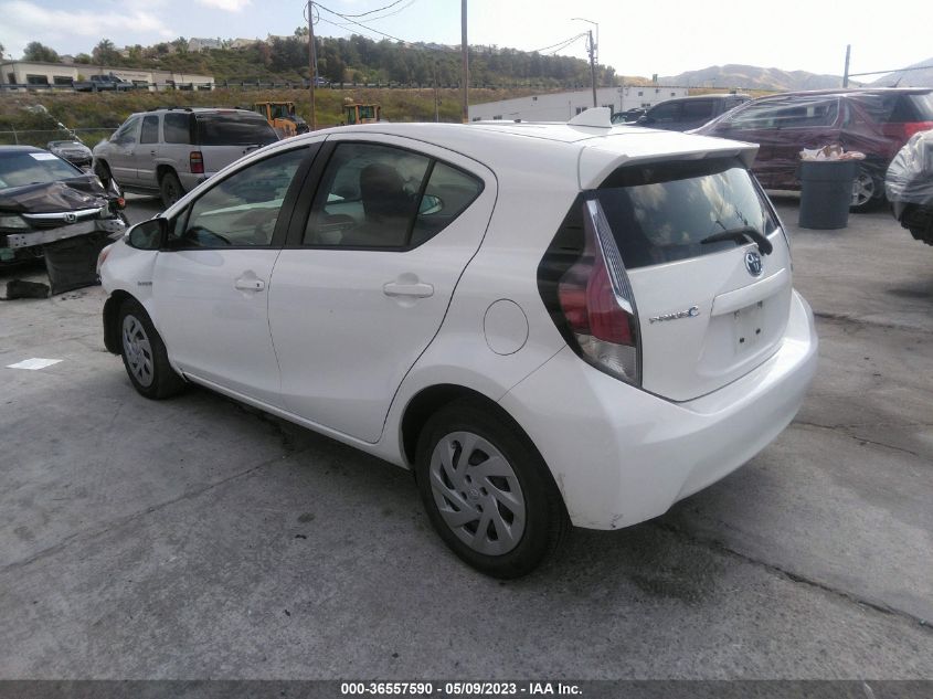 2016 TOYOTA PRIUS C ONE/TWO/THREE/FOUR - JTDKDTB39G1127310