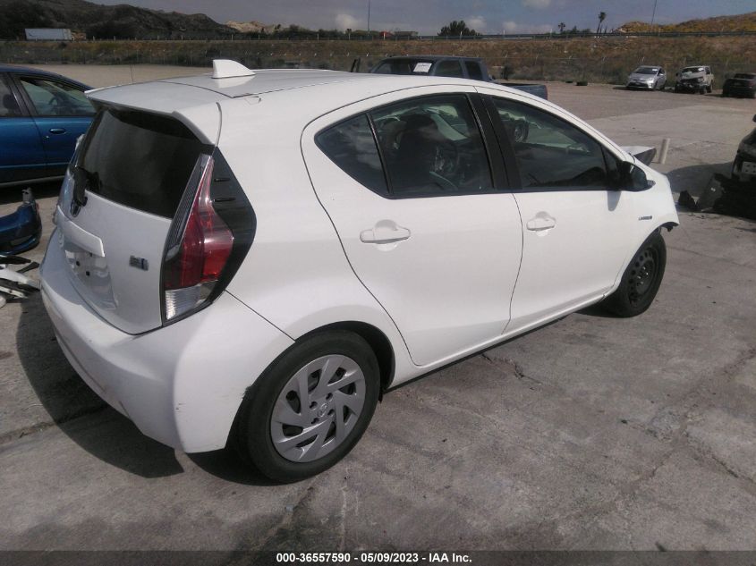 2016 TOYOTA PRIUS C ONE/TWO/THREE/FOUR - JTDKDTB39G1127310