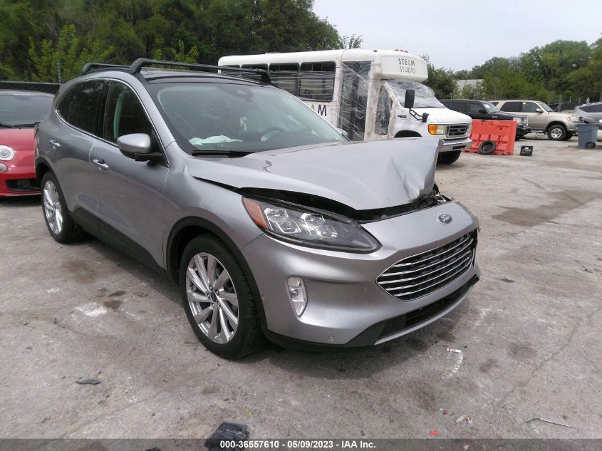 Lot #2564317771 2021 FORD ESCAPE TITANIUM HYBRID salvage car