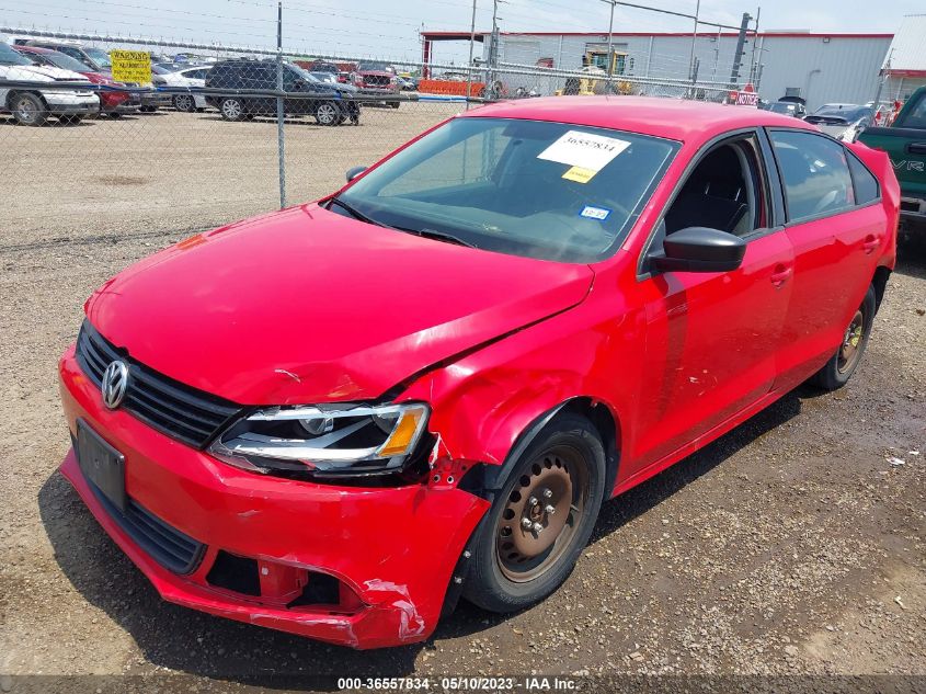 2014 VOLKSWAGEN JETTA SEDAN S - 3VW2K7AJXEM331446