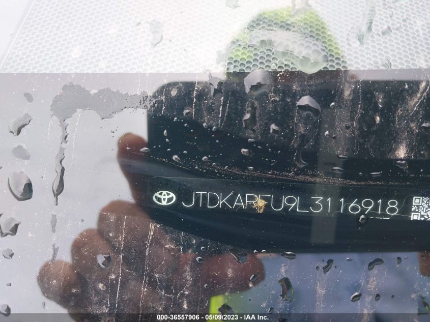 2020 TOYOTA PRIUS L ECO/LE/XLE/LIMITED - JTDKARFU9L3116918