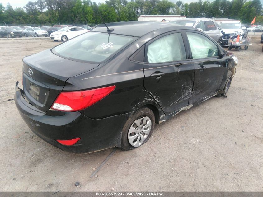 2016 HYUNDAI ACCENT SE - KMHCT4AE5GU162596