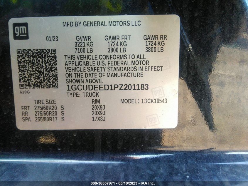 2023 CHEVROLET SILVERADO 1500 RST - 1GCUDEED1PZ201183