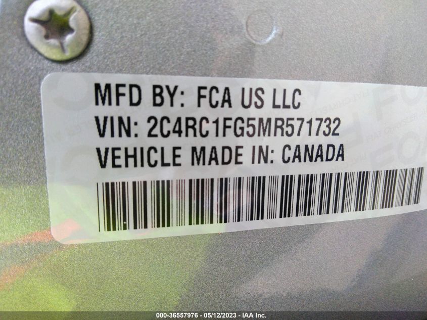 2021 CHRYSLER PACIFICA TOURING - 2C4RC1FG5MR571732