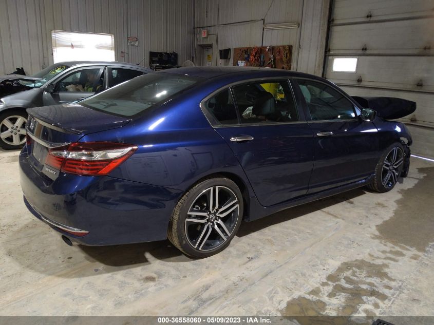 2016 HONDA ACCORD SEDAN SPORT - 1HGCR2F60GA030891