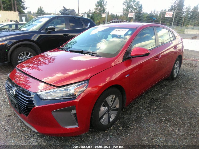 2019 HYUNDAI IONIQ HYBRID BLUE - KMHC65LC9KU174297