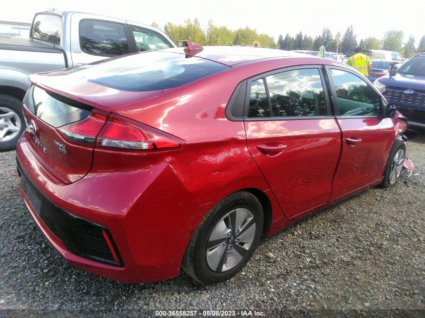 2019 HYUNDAI IONIQ HYBRID BLUE - KMHC65LC9KU174297