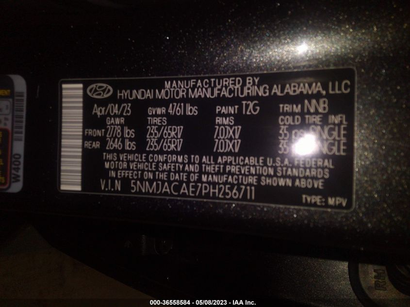 2023 HYUNDAI TUCSON SE - 5NMJACAE7PH256711