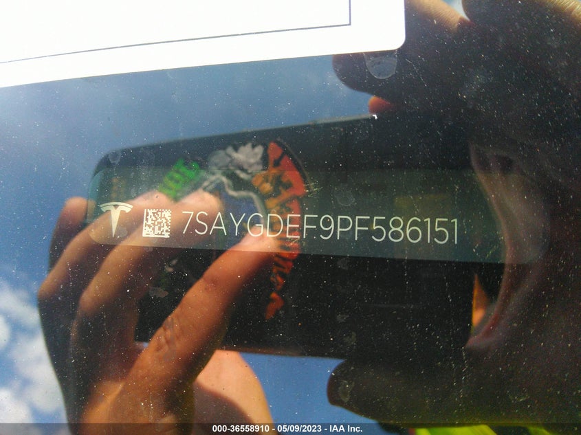 VIN 7SAYGDEF9PF586151 2023 TESLA MODEL Y PERFORMANCE