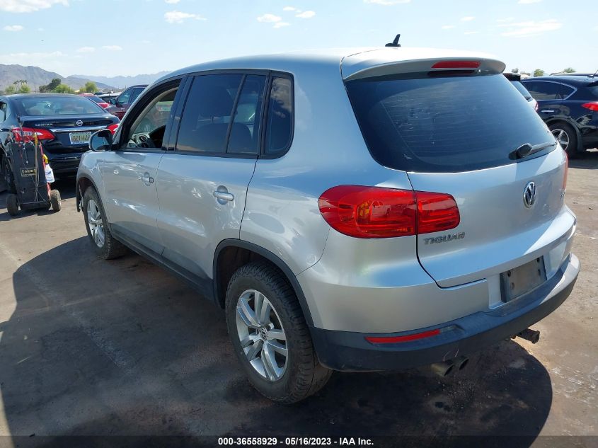 2014 VOLKSWAGEN TIGUAN S - WVGAV3AXXEW587889