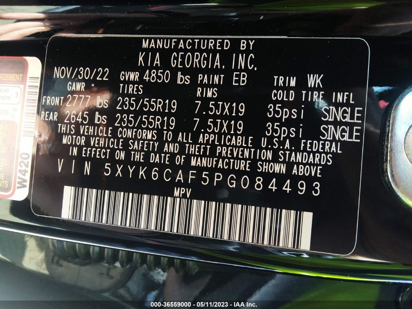 2023 KIA SPORTAGE X-LINE - 5XYK6CAF5PG084493