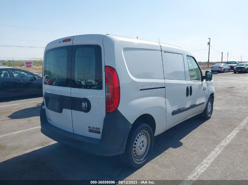 2016 RAM PROMASTER CITY CARGO VAN TRADESMAN - ZFBERFAT5G6B51744