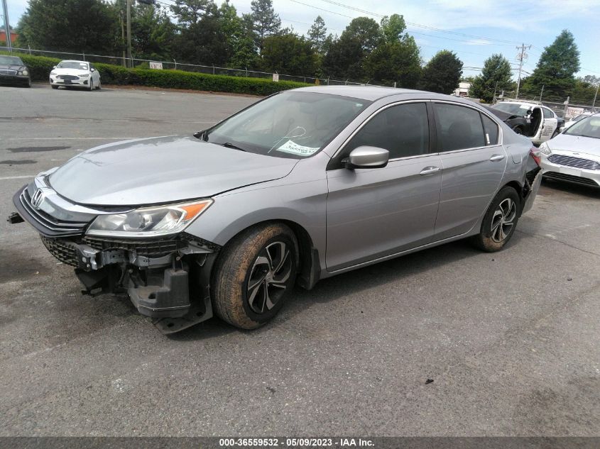 2017 HONDA ACCORD SEDAN LX - 1HGCR2F33HA165046