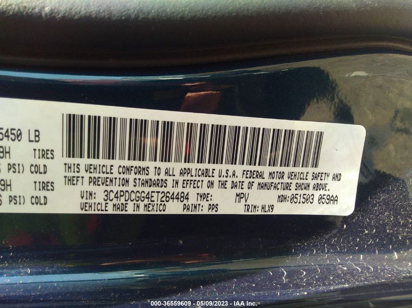 2014 DODGE JOURNEY CROSSROAD - 3C4PDCGG4ET264484