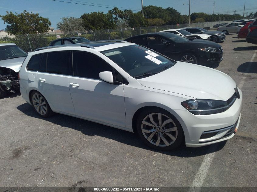 3VWL17AU4JM763784 VOLKSWAGEN GOLF SPORTWAGEN SEL 2018