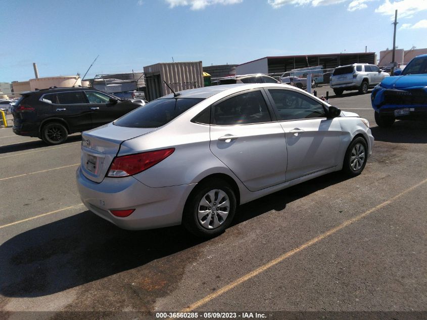2016 HYUNDAI ACCENT SE - KMHCT4AE5GU062014