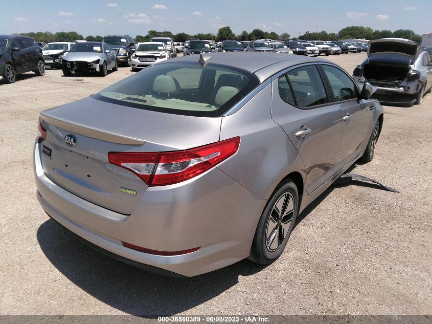 2013 KIA OPTIMA HYBRID LX - KNAGM4AD3D5050277