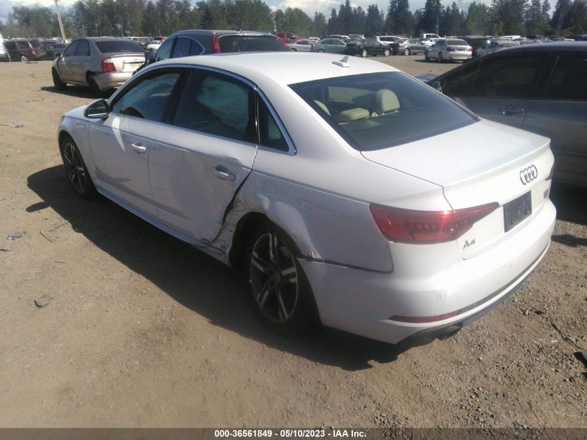 2017 AUDI A4 PREMIUM PLUS - WAUENAF42HN028451